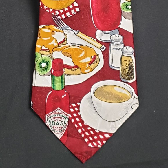 TABASCO Breakfast or Brunch with Tabasco Brand Pepper Sauce Tie - Picture 1 of 3